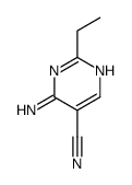 5-Pyrimidinecarbonitrile, 4-amino-2-ethyl- (9CI) Structure