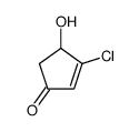 3-chloro-4-hydroxycyclopent-2-en-1-one Structure