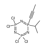 1-isopropyl-1-(prop-1-ynyl)tetrachlorocyclotriphosphazene Structure