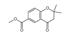 2,2-dimethyl-6-carboxychroman-4-one methyl ester Structure