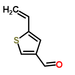 5-Vinyl-3-thiophenecarbaldehyde结构式
