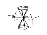 Hf(η-C5H5)2(CH2SnMe3)(CH2SiMe3) Structure