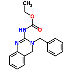 Ethyl (3-benzyl-3,4-dihydro-2-quinazolinyl)carbamate结构式
