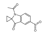 1'-acetyl-5'-nitrospiro[cyclopropane-1,2'-indole]-3'-one Structure