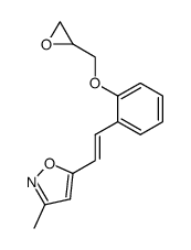 3-methyl-5-(2-oxiranylmethoxy-styryl)-isoxazole Structure