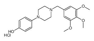 4-[4-[(3,4,5-trimethoxyphenyl)methyl]piperazin-1-yl]phenol,hydrochloride Structure