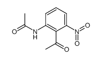 acetic acid-(2-acetyl-3-nitro-anilide)结构式