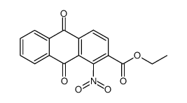 ethyl 1-nitroanthraquinone-2-carboxylate Structure