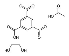 acetic acid,3,5-dinitrobenzoic acid,ethane-1,2-diol结构式
