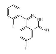 Hydrazinecarboximidamide,2-[(2-chlorophenyl)(4-fluorophenyl)methylene]-N-methyl- Structure