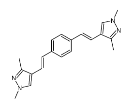 4,4'-(p-phenylenedivinylene)bis[1,3-dimethylpyrazole] Structure