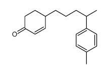 4-[4-(4-methylphenyl)pentyl]cyclohex-2-en-1-one结构式