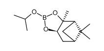 2-(1-methylethoxy)-(3aS,4S,6S,7aR)-hexahydro-3a,5,5-trimethyl-4,6-methano-1,3,2-benzodioxaborole结构式