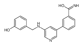 3-[5-[(3-hydroxyphenyl)methylamino]pyridin-3-yl]benzamide结构式