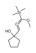 1-(3-methoxy-3-(trimethylsilyl)propa-1,2-dien-1-yl)cyclopentan-1-ol Structure
