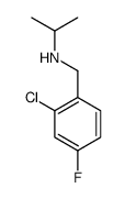N-[(2-chloro-4-fluorophenyl)methyl]propan-2-amine结构式