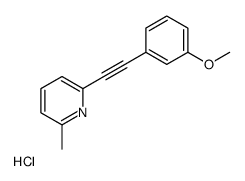 2-((3-甲氧基苯基)炔基)-6-甲基吡啶盐酸盐结构式