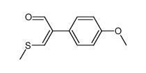 2-(4-methoxyphenyl)-3-(methylthio)acrylaldehyde结构式