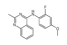 N-(2-fluoro-4-methoxyphenyl)-2-methylquinazolin-4-amine Structure