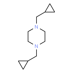1,4-Bis(cyclopropylmethyl)piperazine Structure