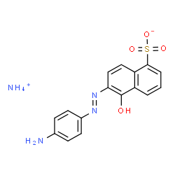 ammonium 6-[(4-aminophenyl)azo]-5-hydroxynaphthalene-1-sulphonate structure