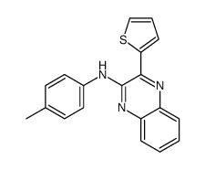 N-(4-methylphenyl)-3-thiophen-2-ylquinoxalin-2-amine Structure