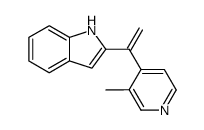 2-[1-[4-(3-methyl)pyridyl]]ethenylindole结构式