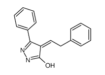 3-phenyl-4-(2-phenylethylidene)-1H-pyrazol-5-one Structure