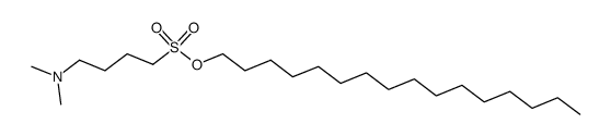 hexadecyl 4-(dimethylamino)butane-1-sulfonate结构式