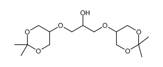 1,3-双[(2,2-二甲基-1,3-二恶烷-5-基)氧代]-2-丙醇结构式