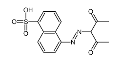 5-(2,4-dioxopentan-3-yldiazenyl)naphthalene-1-sulfonic acid结构式