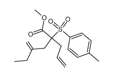 methyl 2-allyl-4-methylene-2-tosylhexanoate Structure