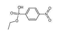 (4-nitro-phenyl)-phosphonic acid monoethyl ester Structure