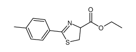 ethyl 2-(p-tolyl)-4,5-dihydrothiazole-4-carboxylate Structure