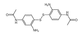 bis-(4-acetylamino-2-amino-phenyl)-disulfide Structure