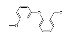2-(3-methoxyphenoxy)benzyl chloride结构式