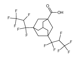 3,5-bis(1,1,2,3,3,3-hexafluoropropyl)adamantane-1-carboxylic acid Structure