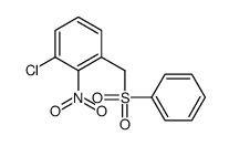 1-(benzenesulfonylmethyl)-3-chloro-2-nitrobenzene Structure