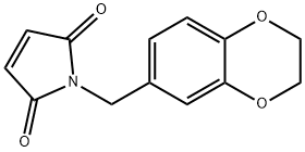 1H-Pyrrole-2,5-dione,1-[(2,3-dihydro-1,4-benzodioxin-6-yl)methyl]- structure