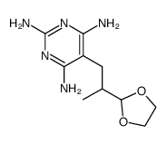 2-(1-(2,4,6-triamino-5-pyrimidinyl)-2-propyl)-1,3-dioxolane Structure