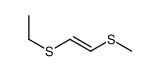 1-ethylsulfanyl-2-methylsulfanylethene结构式