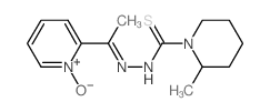 1-Piperidinecarbothioicacid, 2-methyl-, 2-[1-(1-oxido-2-pyridinyl)ethylidene]hydrazide结构式