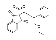 2-(3-ethoxy-2-phenylprop-2-enyl)-2-nitroindene-1,3-dione Structure