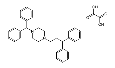 1-benzhydryl-4-(3,3-diphenylpropyl)piperazine,oxalic acid结构式