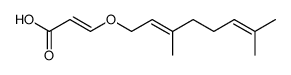 (E)-3-((E)-3,7-Dimethyl-octa-2,6-dienyloxy)-acrylic acid结构式