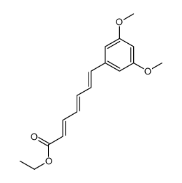 ethyl 7-(3,5-dimethoxyphenyl)hepta-2,4,6-trienoate结构式