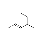 2,3,4-trimethylhept-2-ene结构式