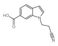 1-(2-Cyanoethyl)indole-6-carboxylic acid Structure