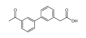 3-联苯-3-乙酰基-乙酸结构式