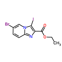 Ethyl6-bromo-3-iodoimidazo[1,2-a]pyridine-2-carboxylate Structure